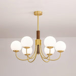 Midas Touch Walnut Sphere Chandelier - Lamp Outdoor
