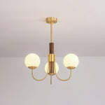 Midas Touch Walnut Sphere Chandelier - Lamp Outdoor