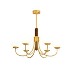 Midas Touch Walnut Sphere Chandelier - Lamp Outdoor