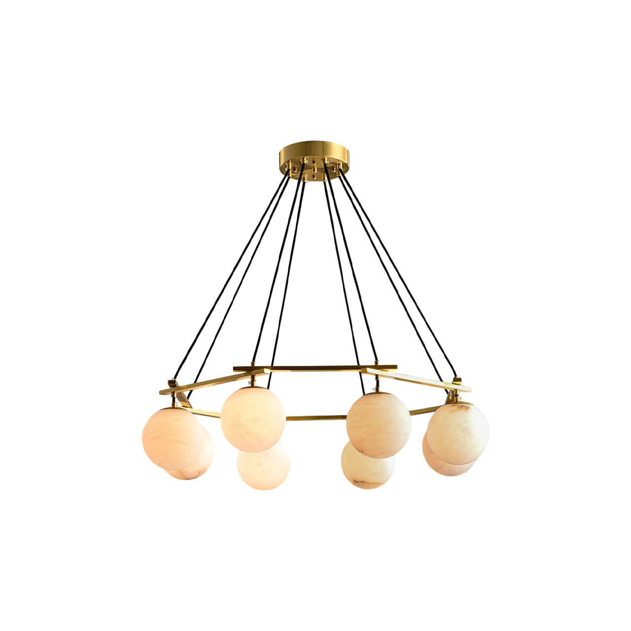 Miira Modern Alabaster Chandelier