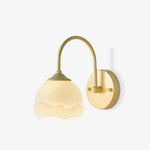 Milk White Floral Wall Lamp - Lamp Outdoor