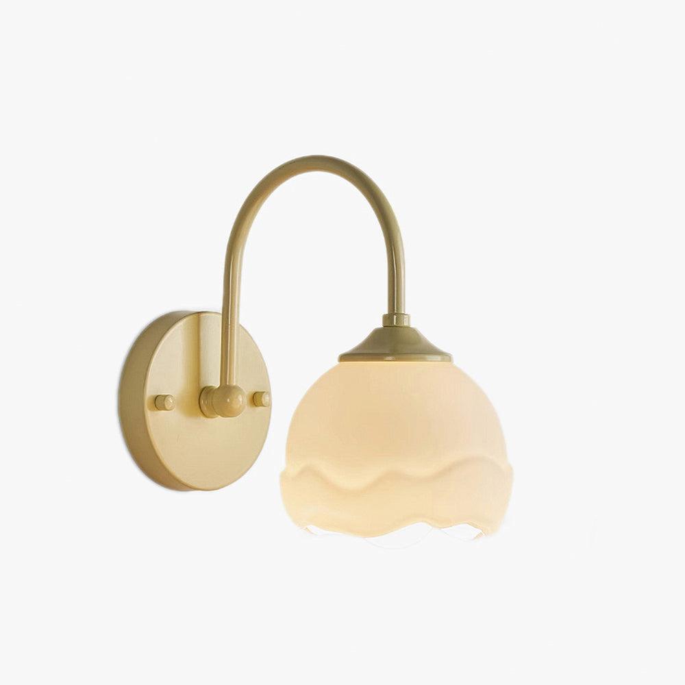 Milk White Floral Wall Lamp - Lamp Outdoor