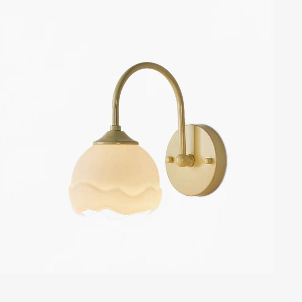 Milk White Floral Wall Lamp - Lamp Outdoor