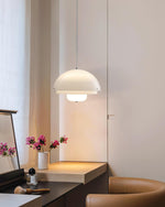 Milk White Layer Pendant Lamp - Lamp Outdoor