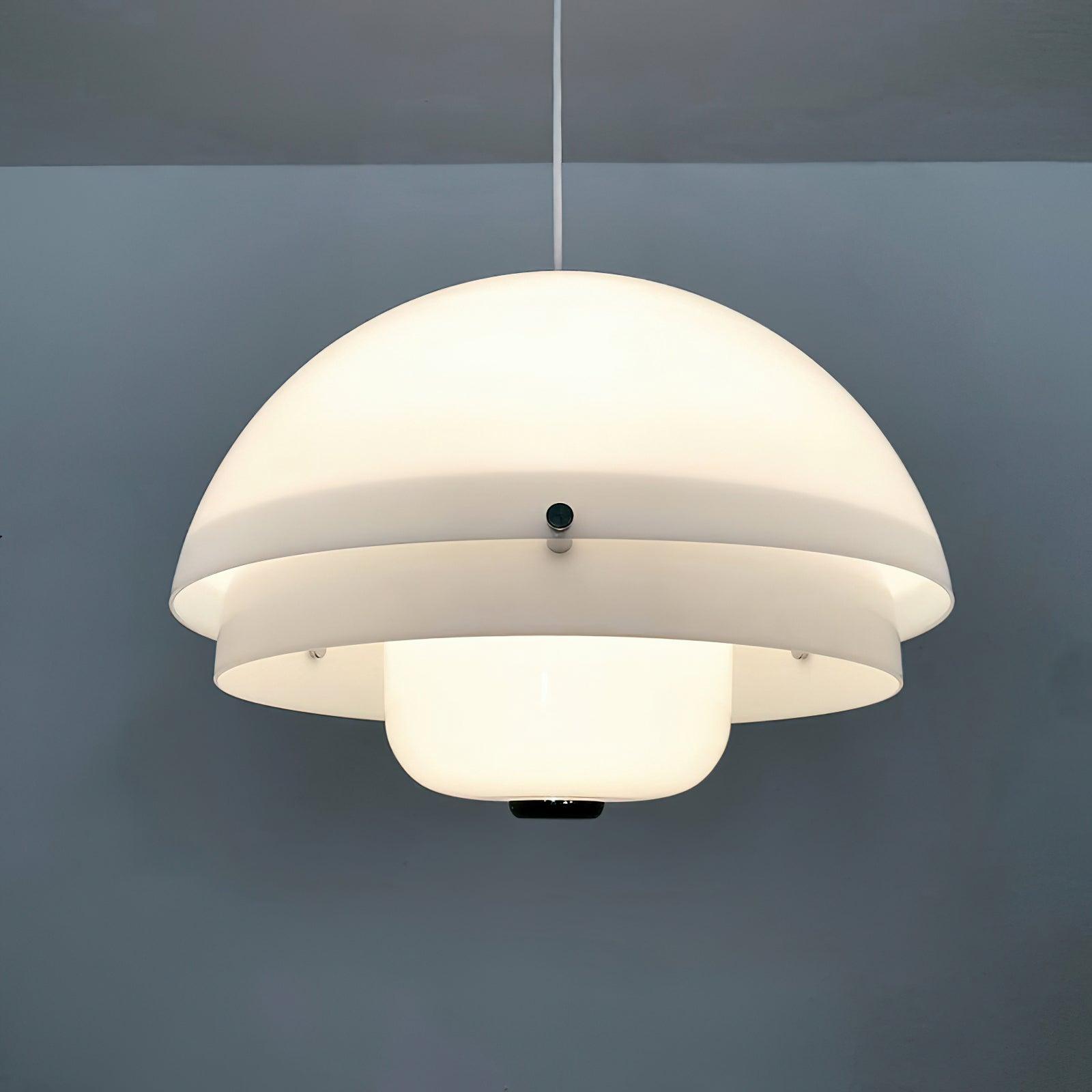 Milk White Layer Pendant Lamp - Lamp Outdoor
