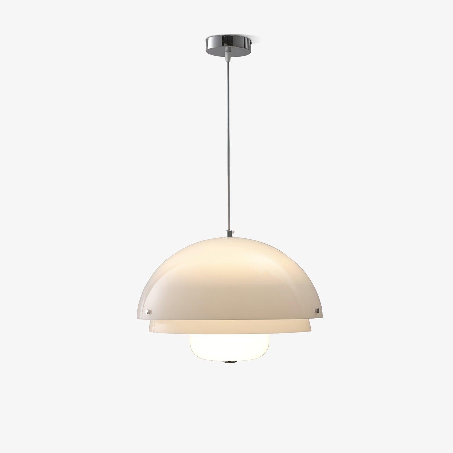 Milk White Layer Pendant Lamp - Lamp Outdoor