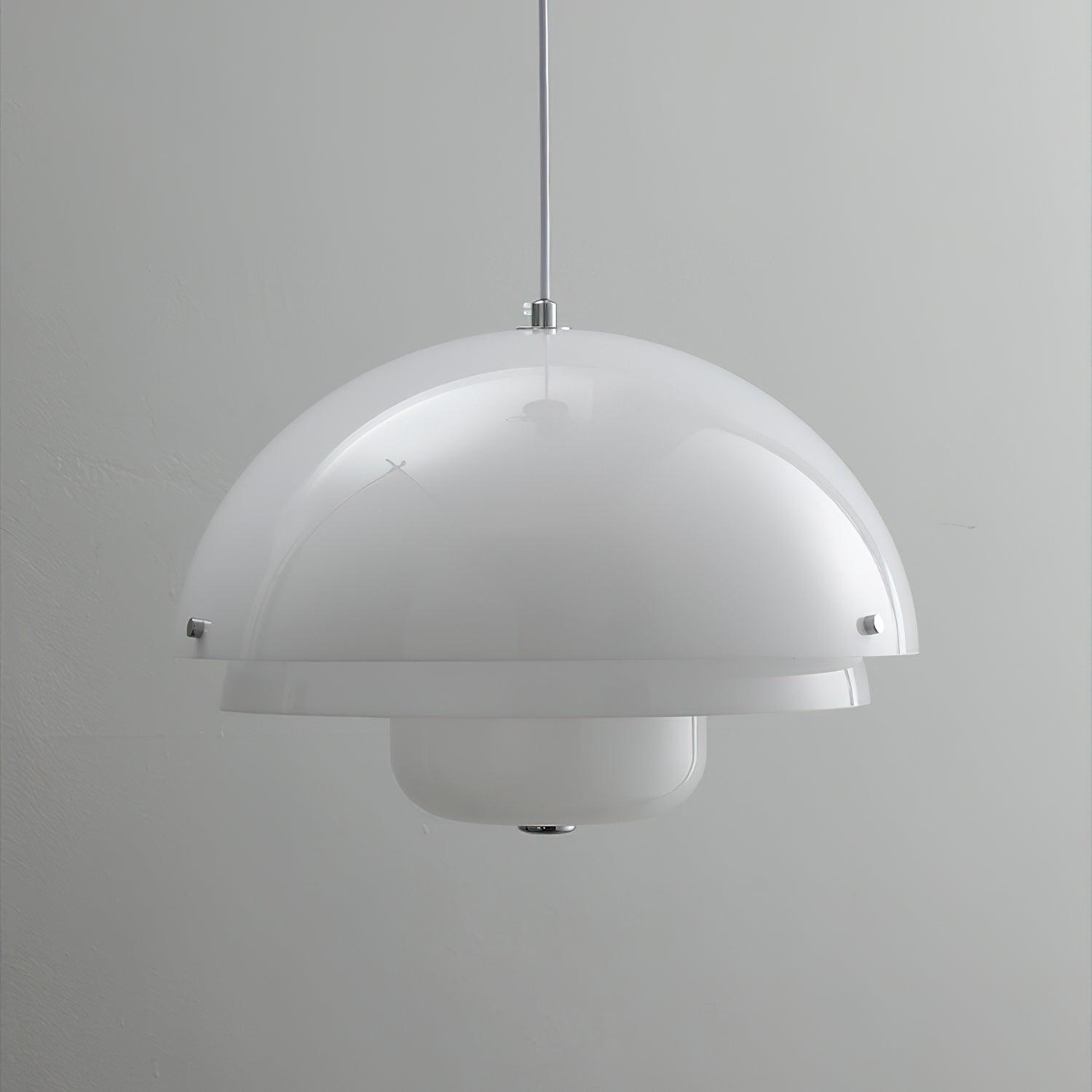 Milk White Layer Pendant Lamp - Lamp Outdoor