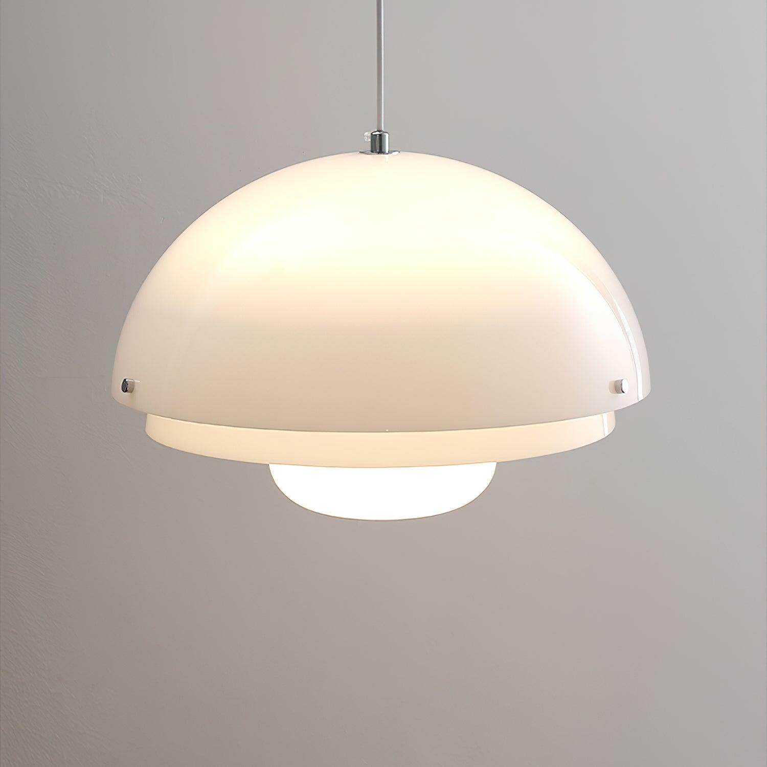 Milk White Layer Pendant Lamp - Lamp Outdoor