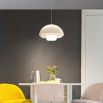 Milk White Layer Pendant Lamp - Lamp Outdoor