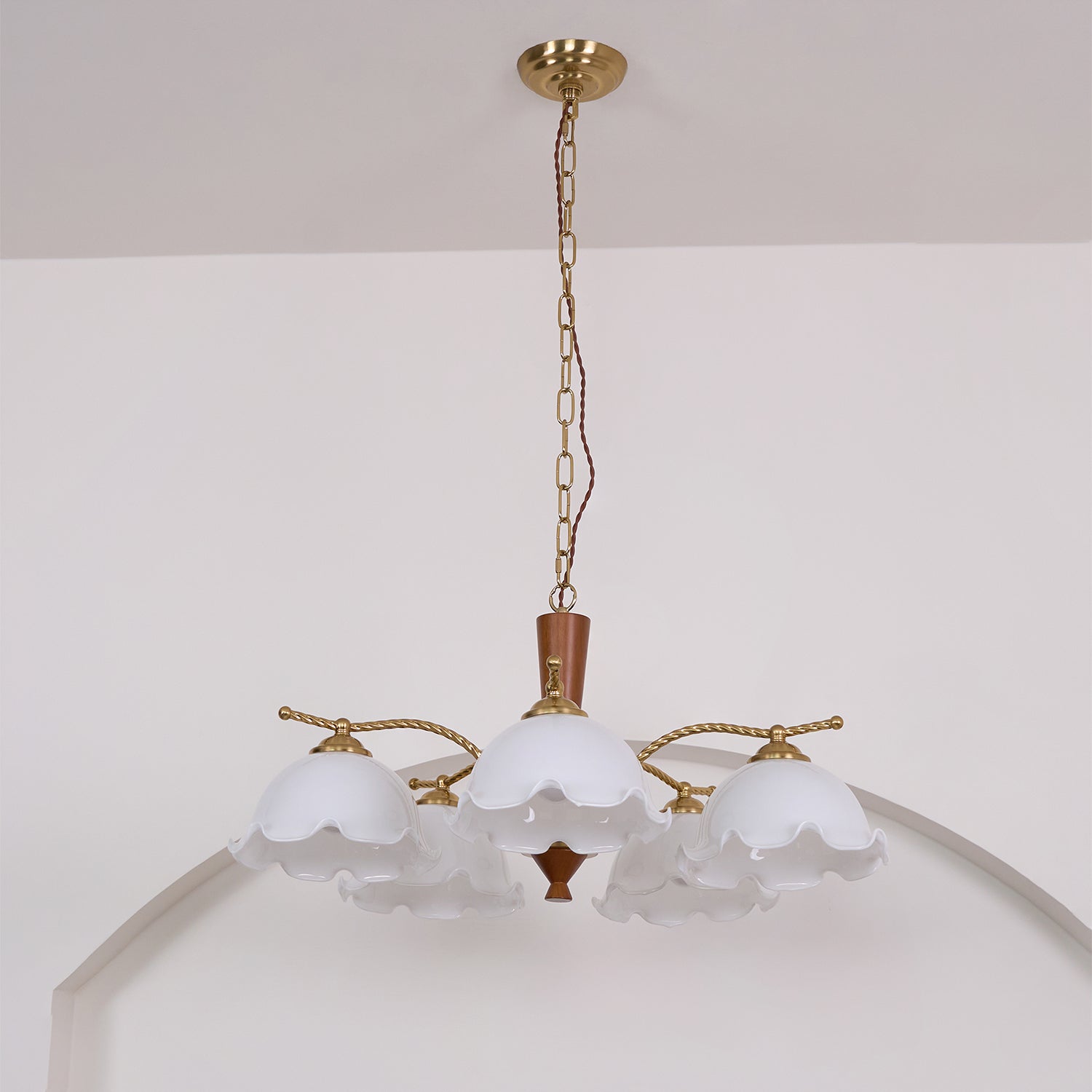 Daisy Vintage Glass Chandelier - Lamp Outdoor