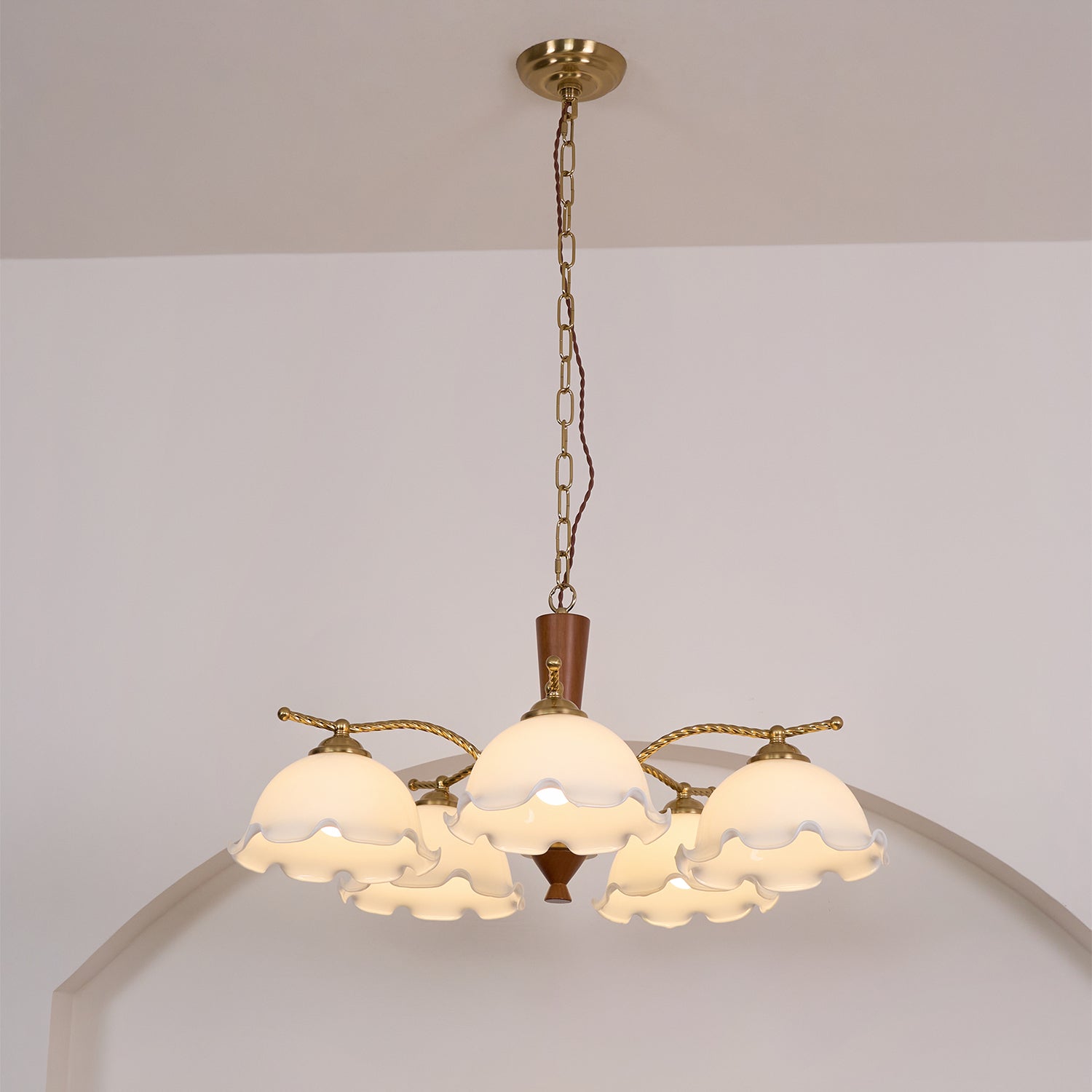 Daisy Vintage Glass Chandelier - Lamp Outdoor