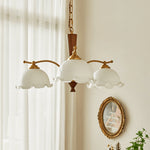 Daisy Vintage Glass Chandelier - Lamp Outdoor