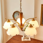 Daisy Vintage Glass Chandelier - Lamp Outdoor