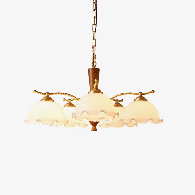 Daisy Vintage Glass Chandelier - Lamp Outdoor