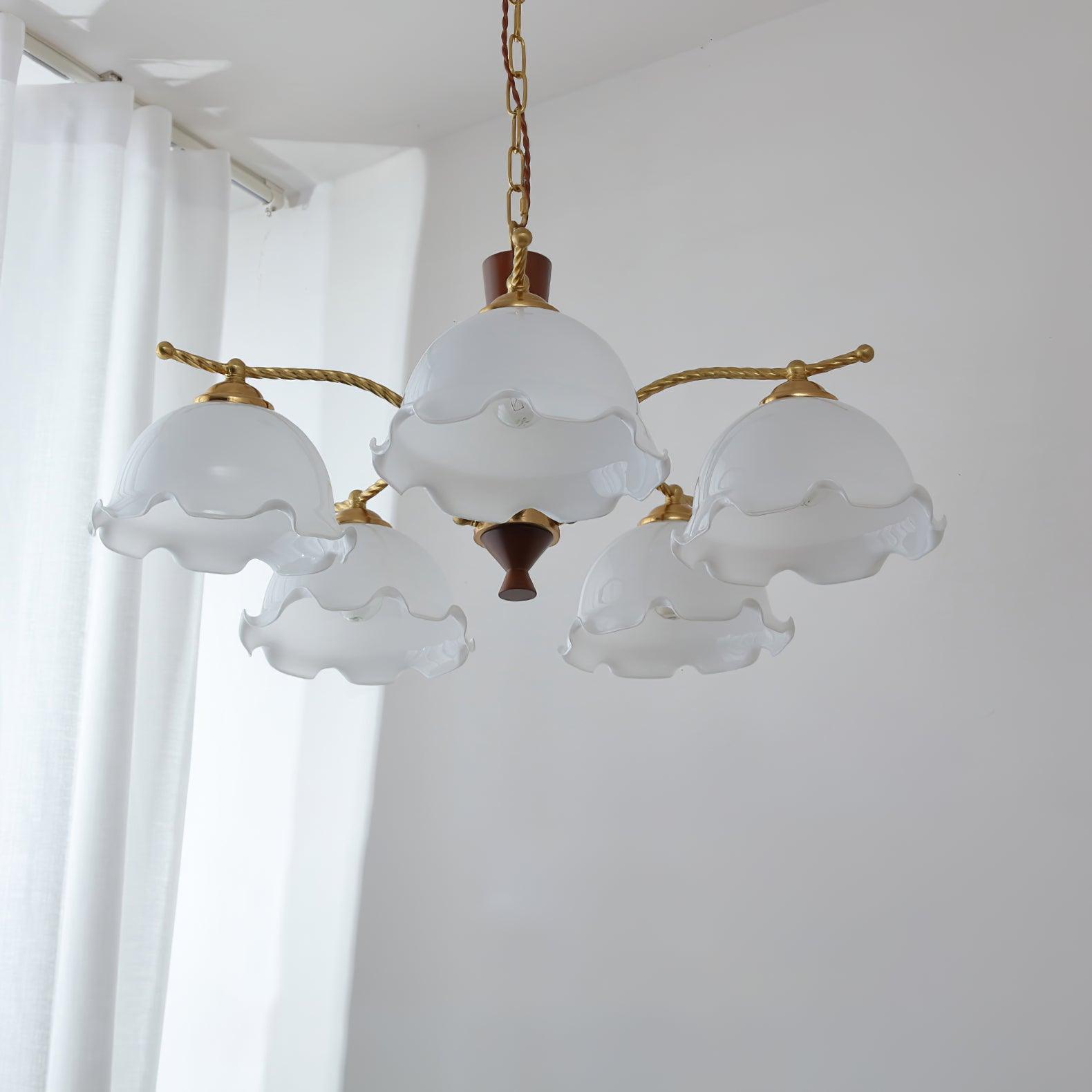 Daisy Vintage Glass Chandelier - Lamp Outdoor