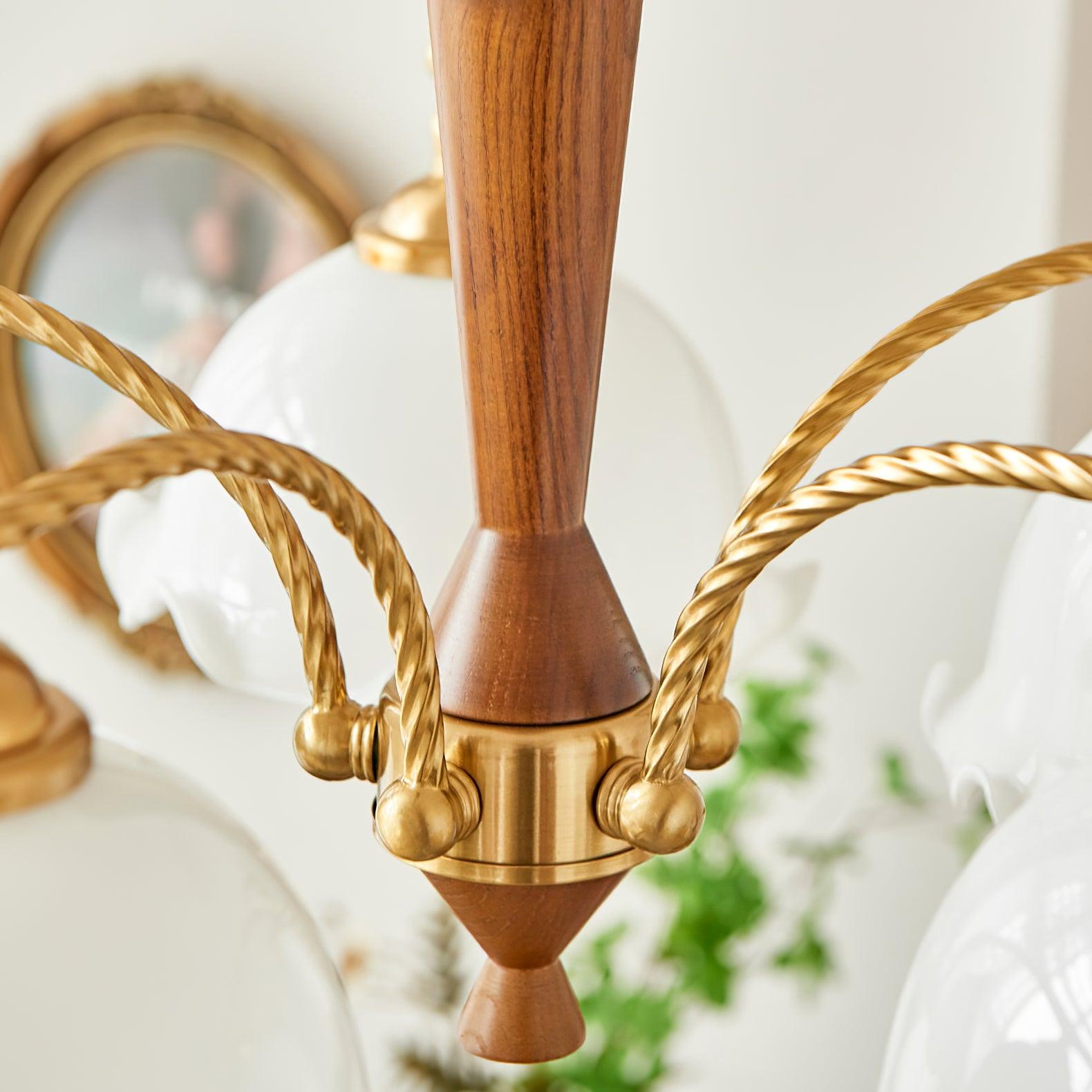 Daisy Vintage Glass Chandelier - Lamp Outdoor