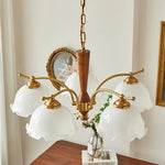 Daisy Vintage Glass Chandelier - Lamp Outdoor