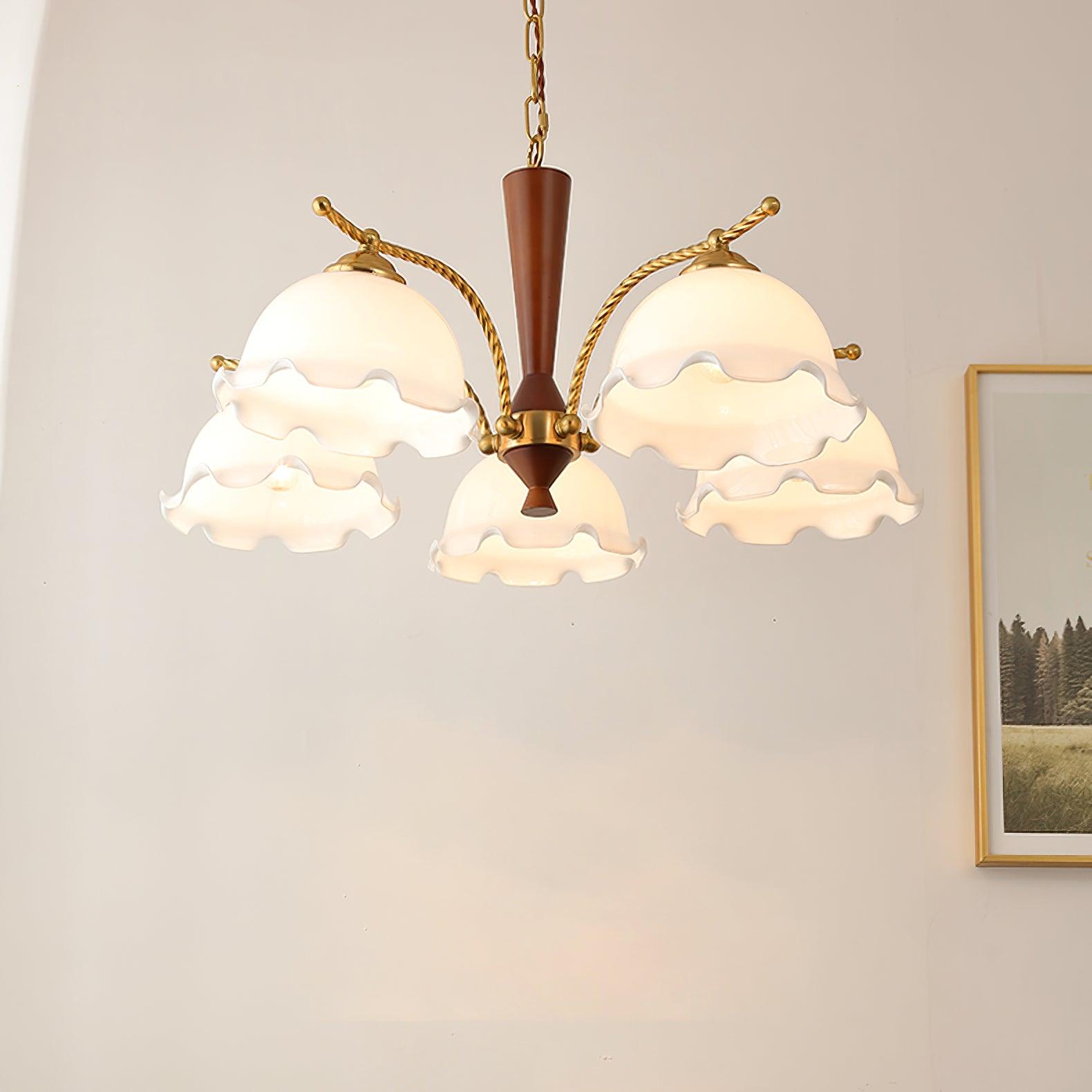 Daisy Vintage Glass Chandelier - Lamp Outdoor