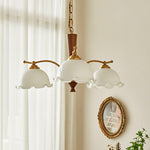 Daisy Vintage Glass Chandelier - Lamp Outdoor