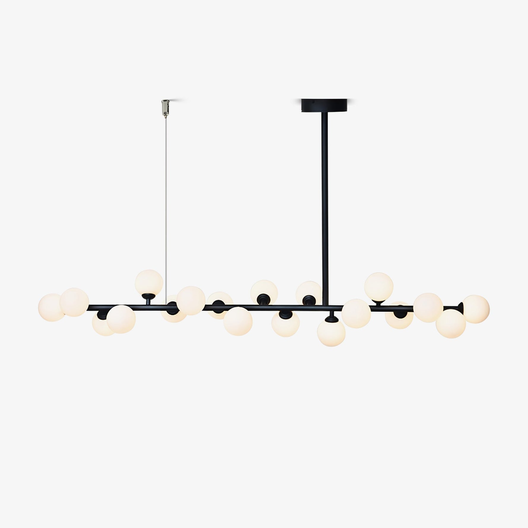 Lumiray Black Linear Globe Pendant Light - Lamp Outdoor