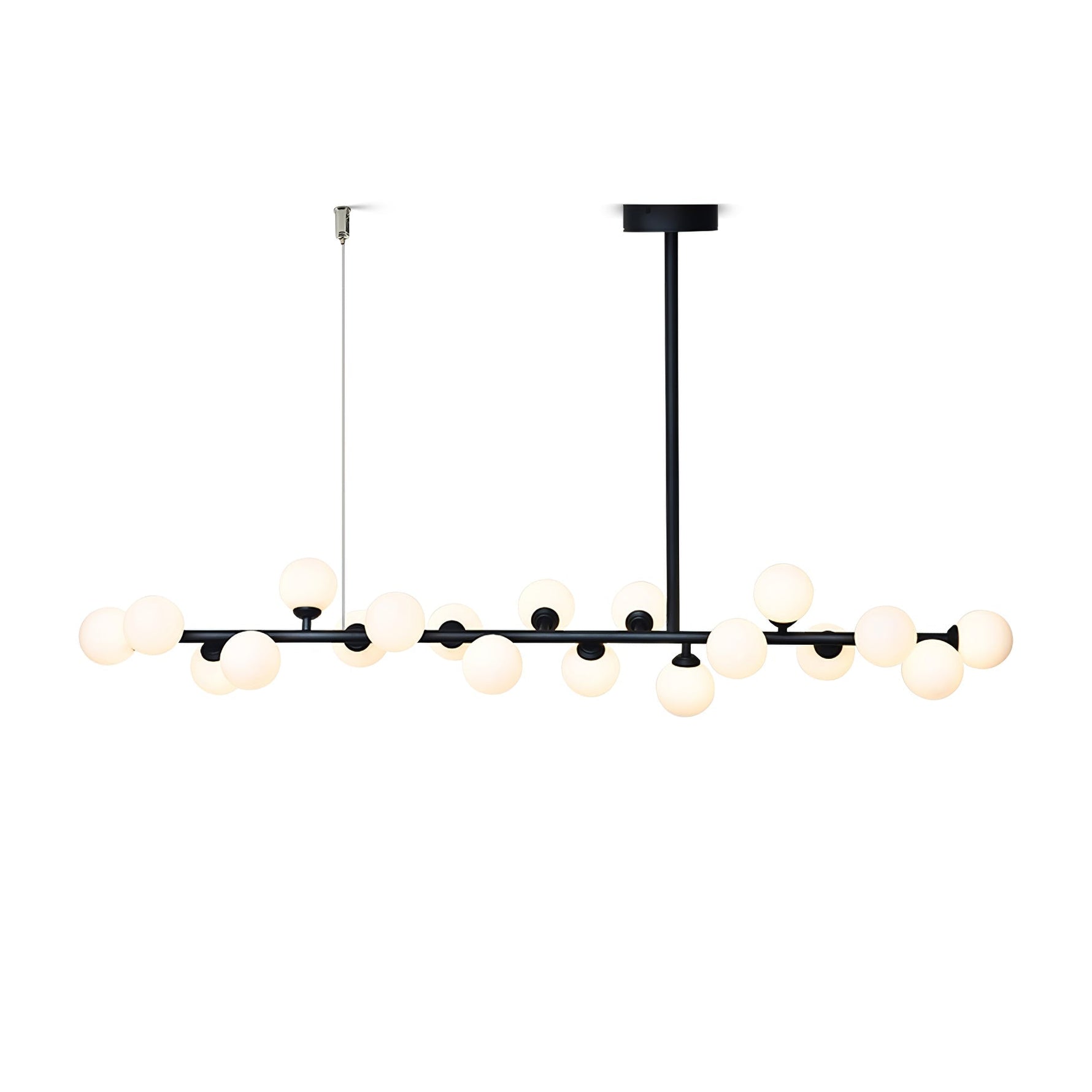 Lumiray Black Linear Globe Pendant Light - Lamp Outdoor