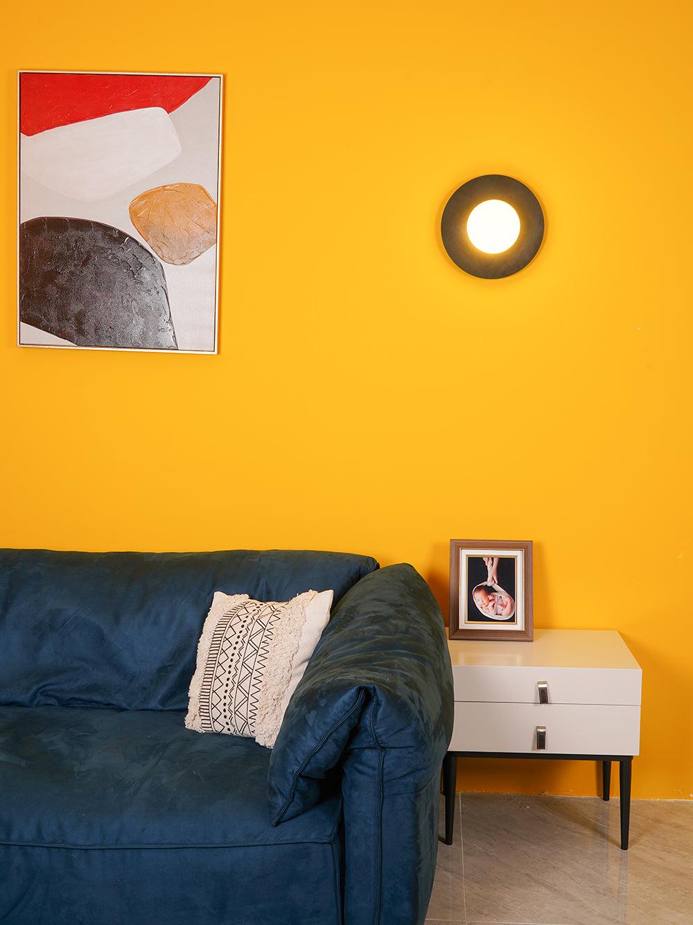 Round Glass Art Wall Lamp - Lamp Outdoor