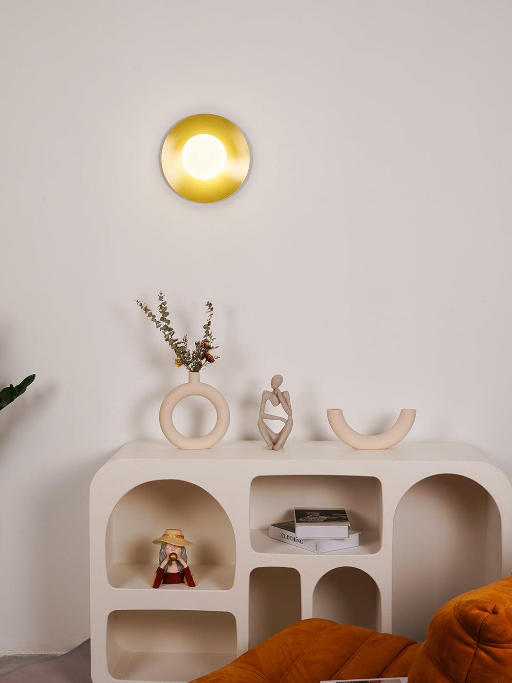 Round Glass Art Wall Lamp - Lamp Outdoor
