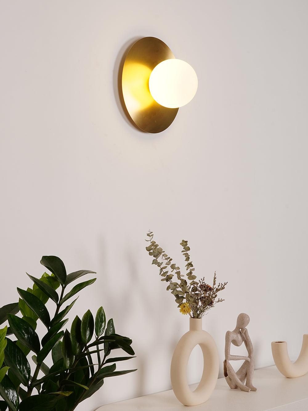 Round Glass Art Wall Lamp - Lamp Outdoor