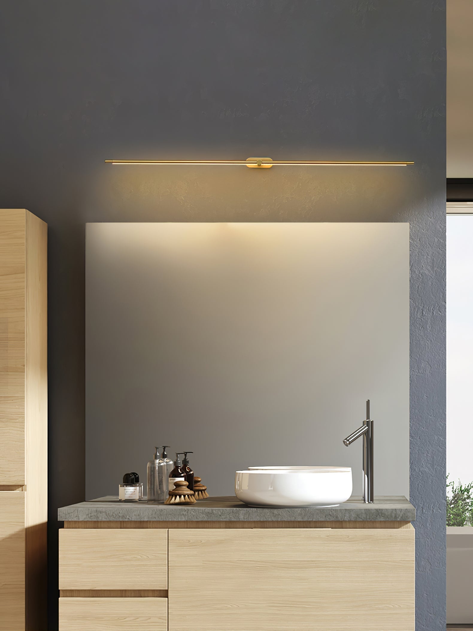 Flano Minimalist Linear Rechargeable Wall Lamp - Lamp Outdoor