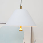 Solara Pendant Lamp Bell Glass Brass Minimalist - Letslighting