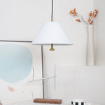 Solara Pendant Lamp Bell Glass Brass Minimalist - Letslighting
