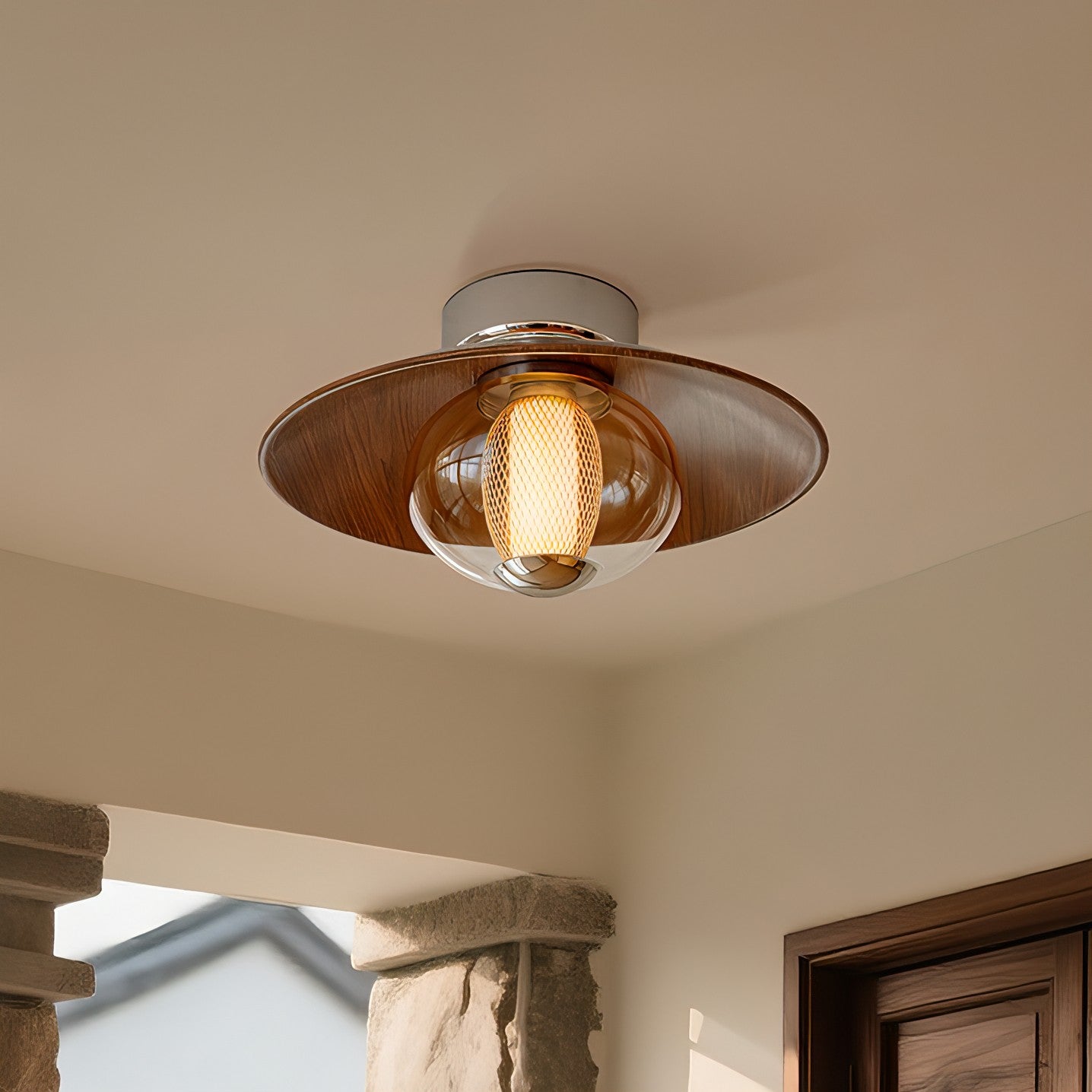 Miou Modern Glass Ceiling Light