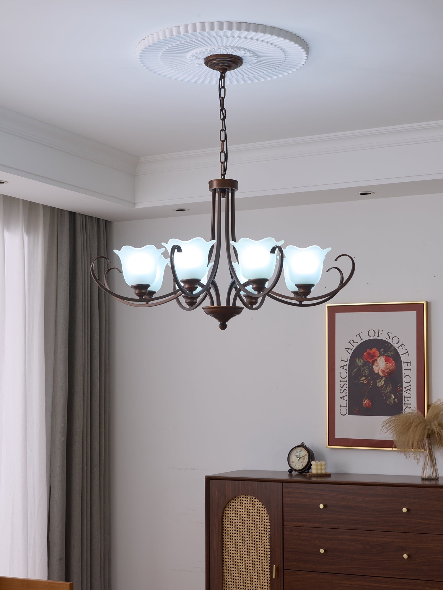 Mireille Floral Chandelier - Lamp Outdoor