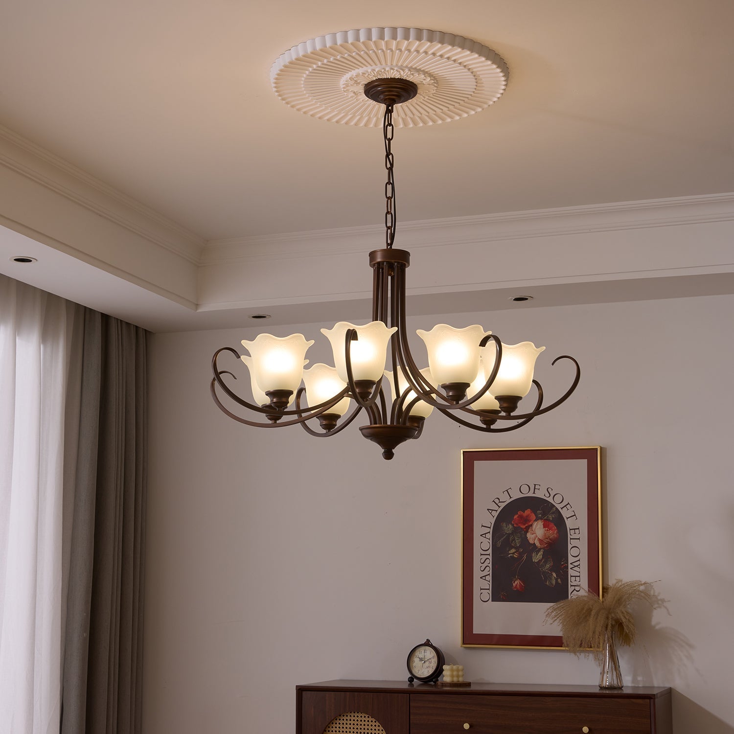Mireille Floral Chandelier - Lamp Outdoor