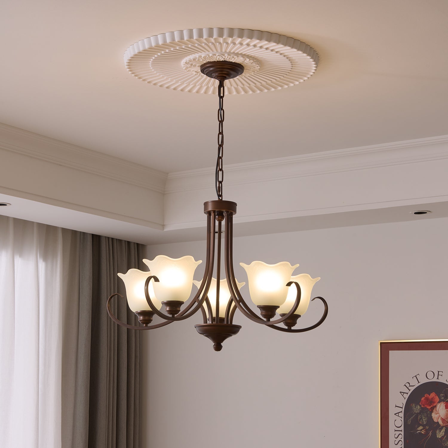 Mireille Floral Chandelier - Lamp Outdoor