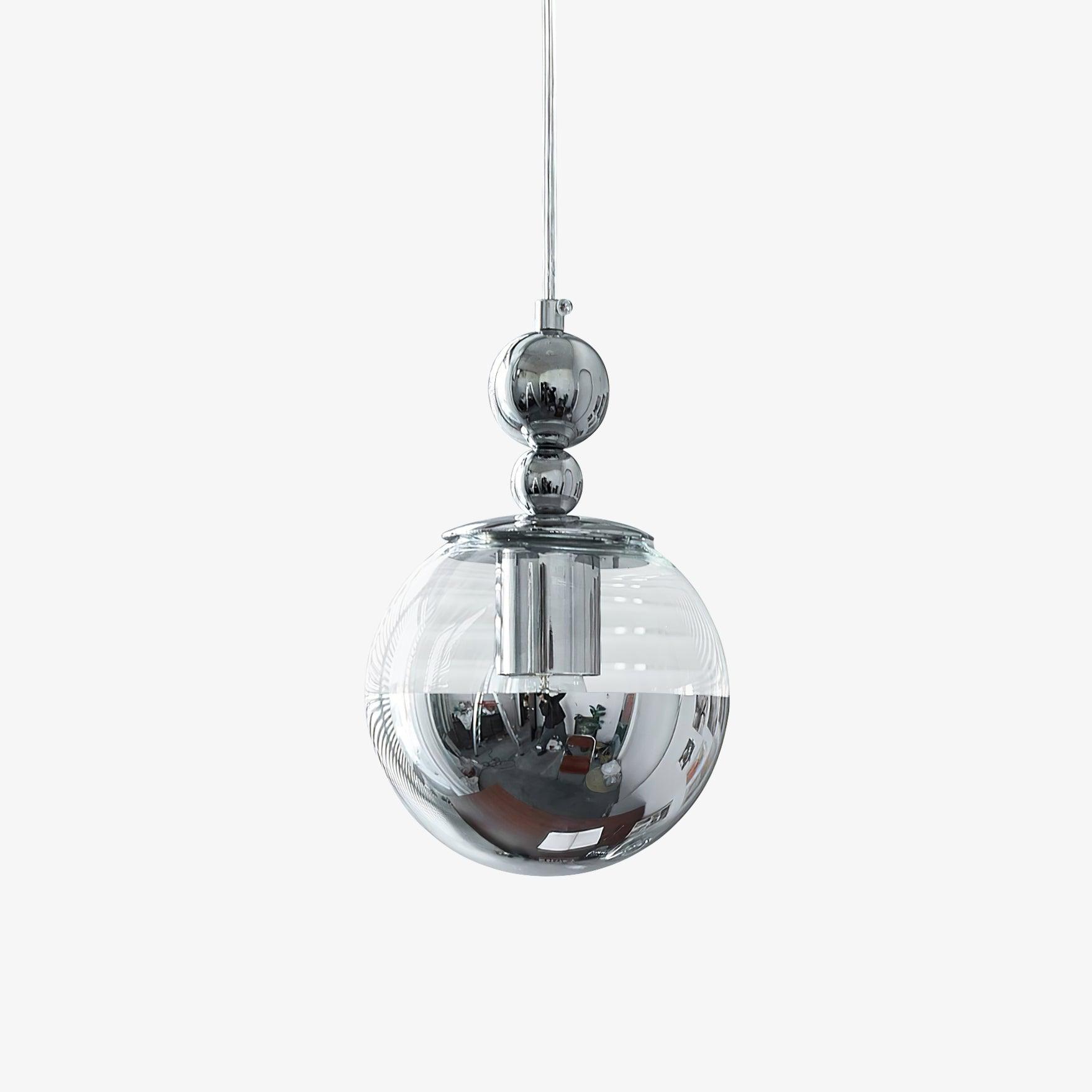 Zanorir Modern Minimalist Art Mirrorball Glass Metal Pendant Light - Lamp Outdoor