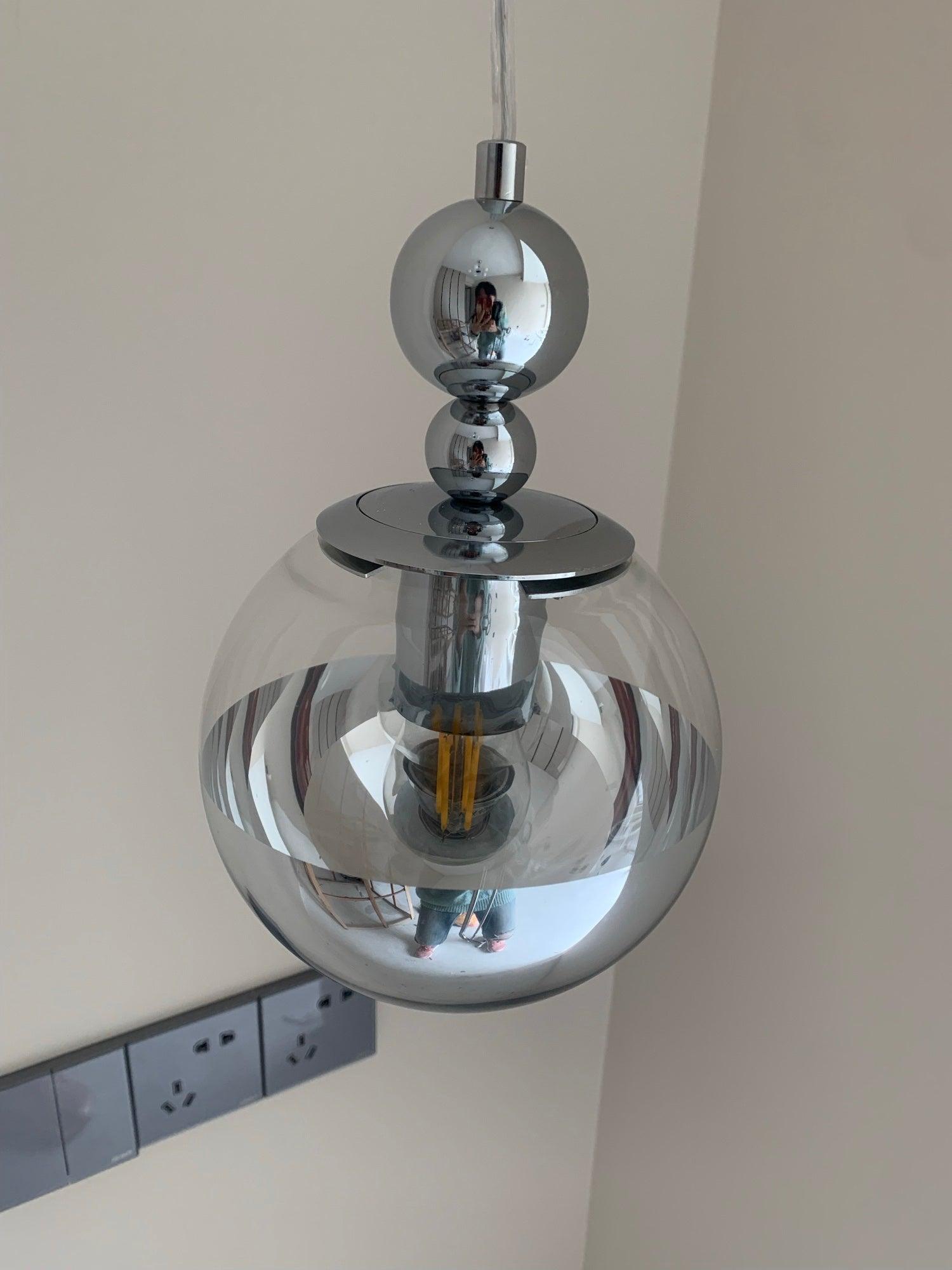 Zanorir Modern Minimalist Art Mirrorball Glass Metal Pendant Light - Lamp Outdoor