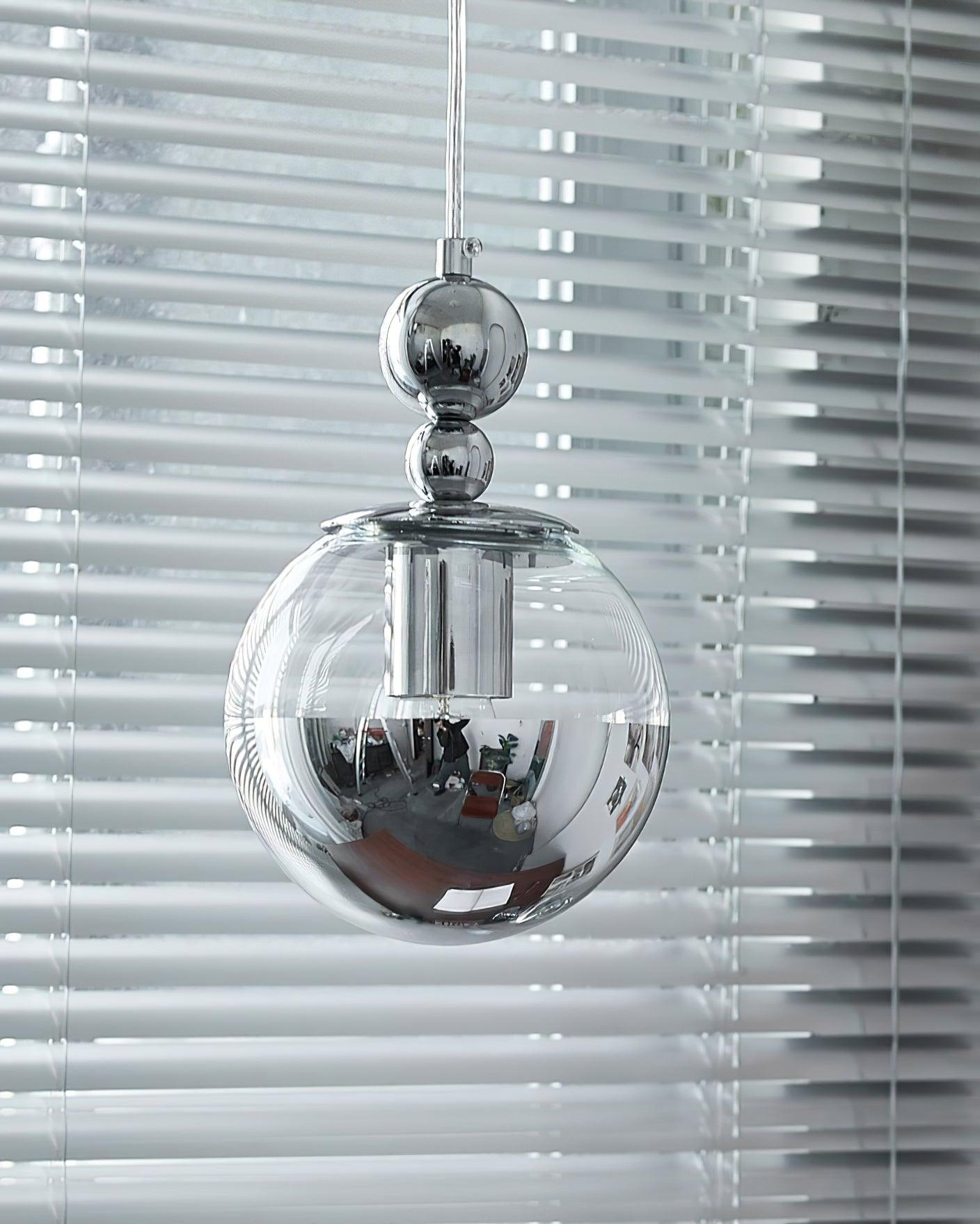Zanorir Modern Minimalist Art Mirrorball Glass Metal Pendant Light - Lamp Outdoor