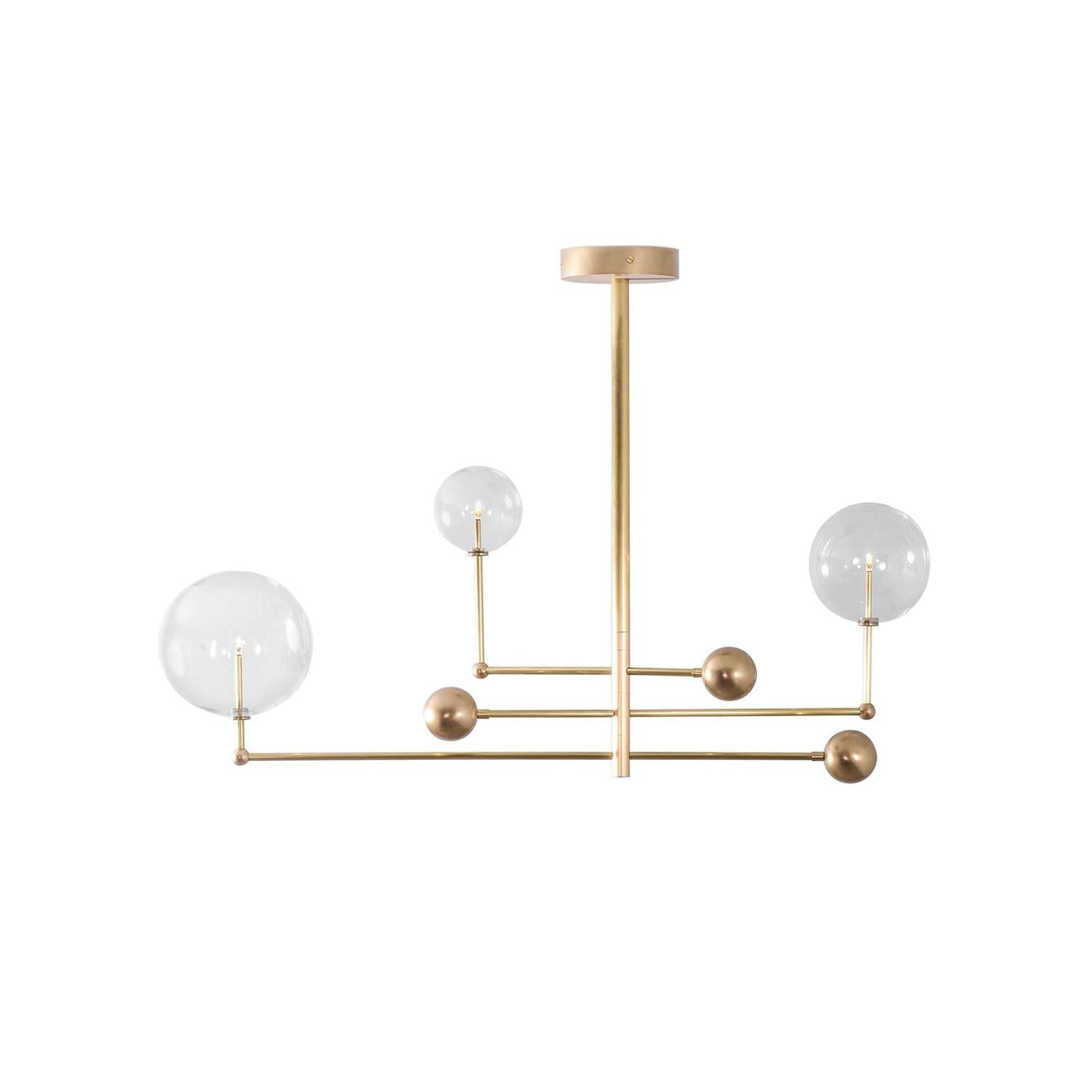 Mobile Modern Glass Chandelier