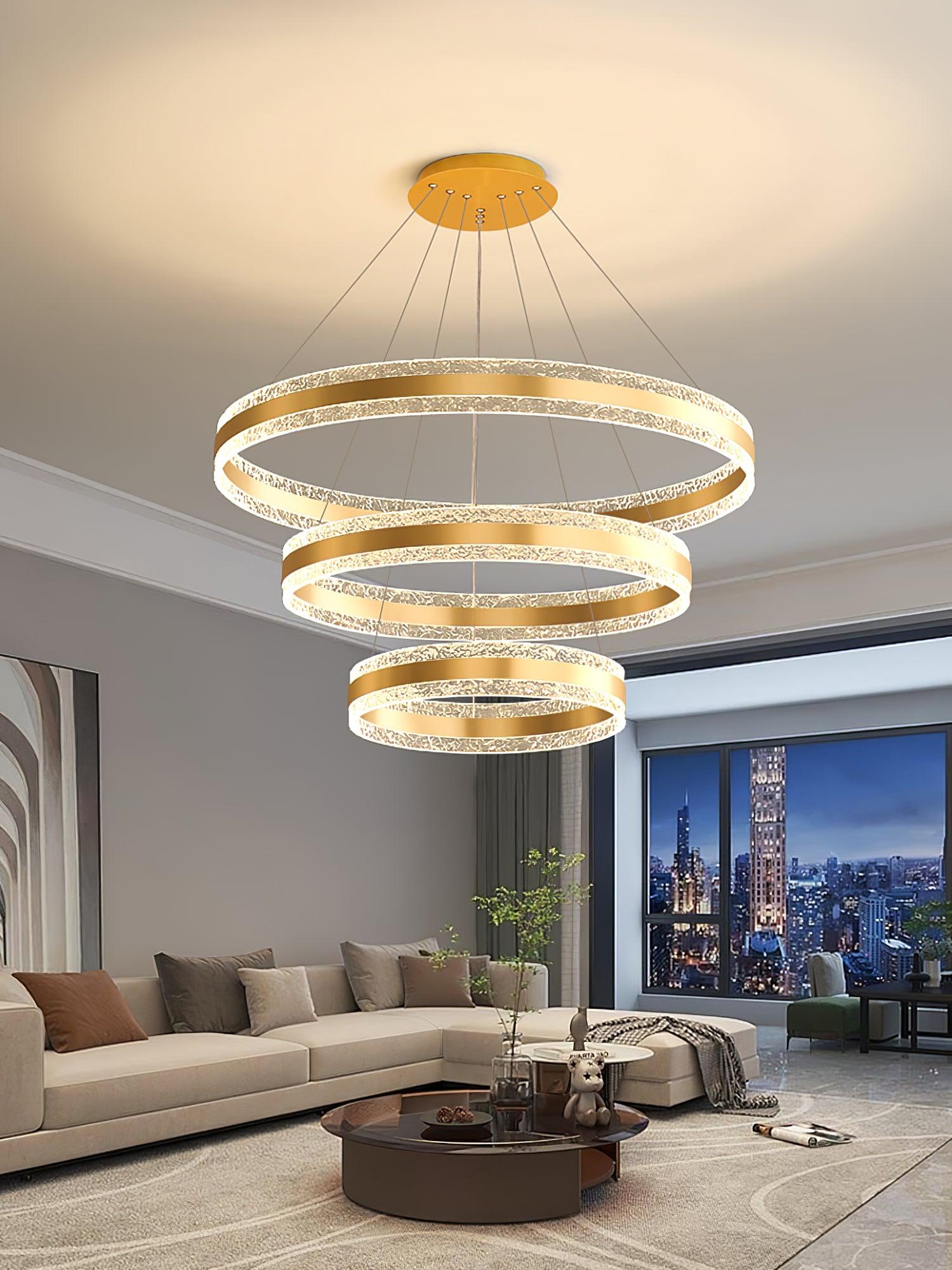 Modern Circle LED Chandelier - Lamp Outdoor