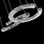 Modern Crystal Double C Chandelier - Lamp Outdoor