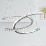 Modern Crystal Double C Chandelier - Lamp Outdoor