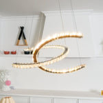 Modern Crystal Double C Chandelier - Lamp Outdoor