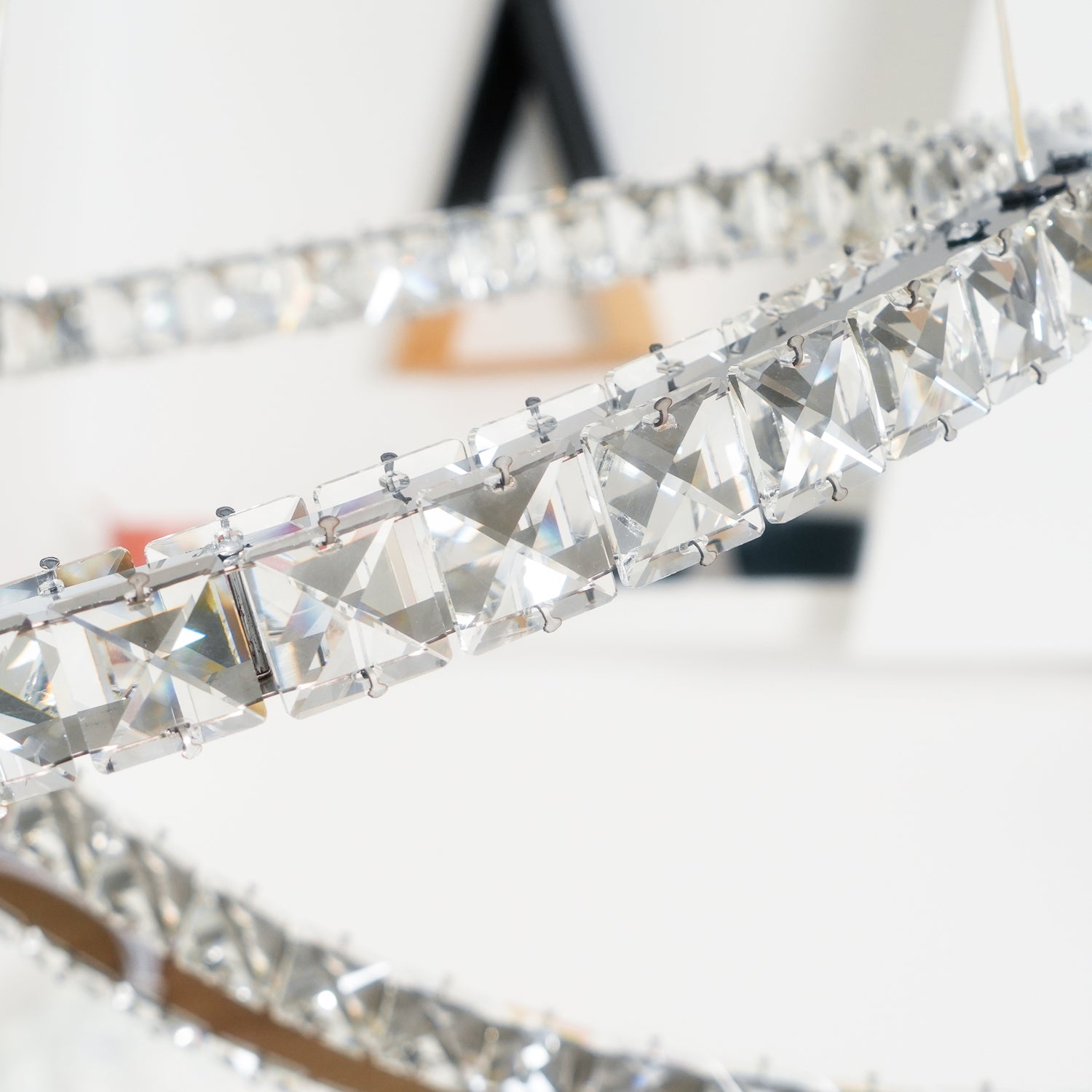 Modern Crystal Double C Chandelier - Lamp Outdoor