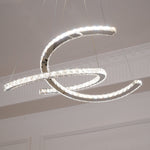 Modern Crystal Double C Chandelier - Lamp Outdoor