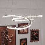 Modern Crystal Double C Chandelier - Lamp Outdoor