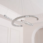 Modern Crystal Double C Chandelier - Lamp Outdoor