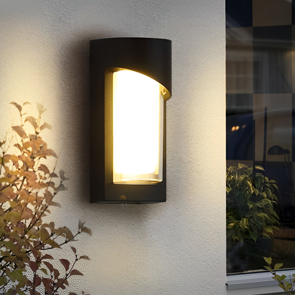 Creative Waterproof LED Black Modern Outdoor Wall Lamp Exterior Lights - Lamp Outdoor