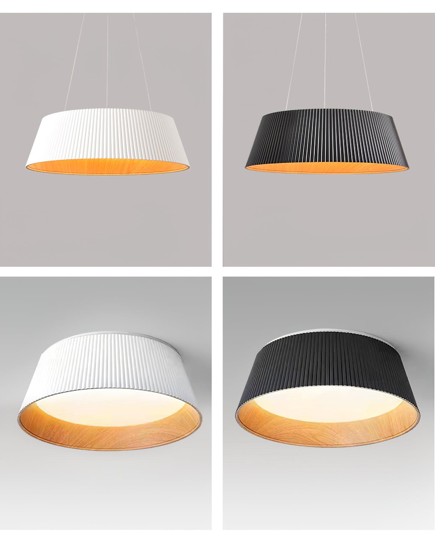 Modern Ribbed Ceiling Light - Lamp Outdoor