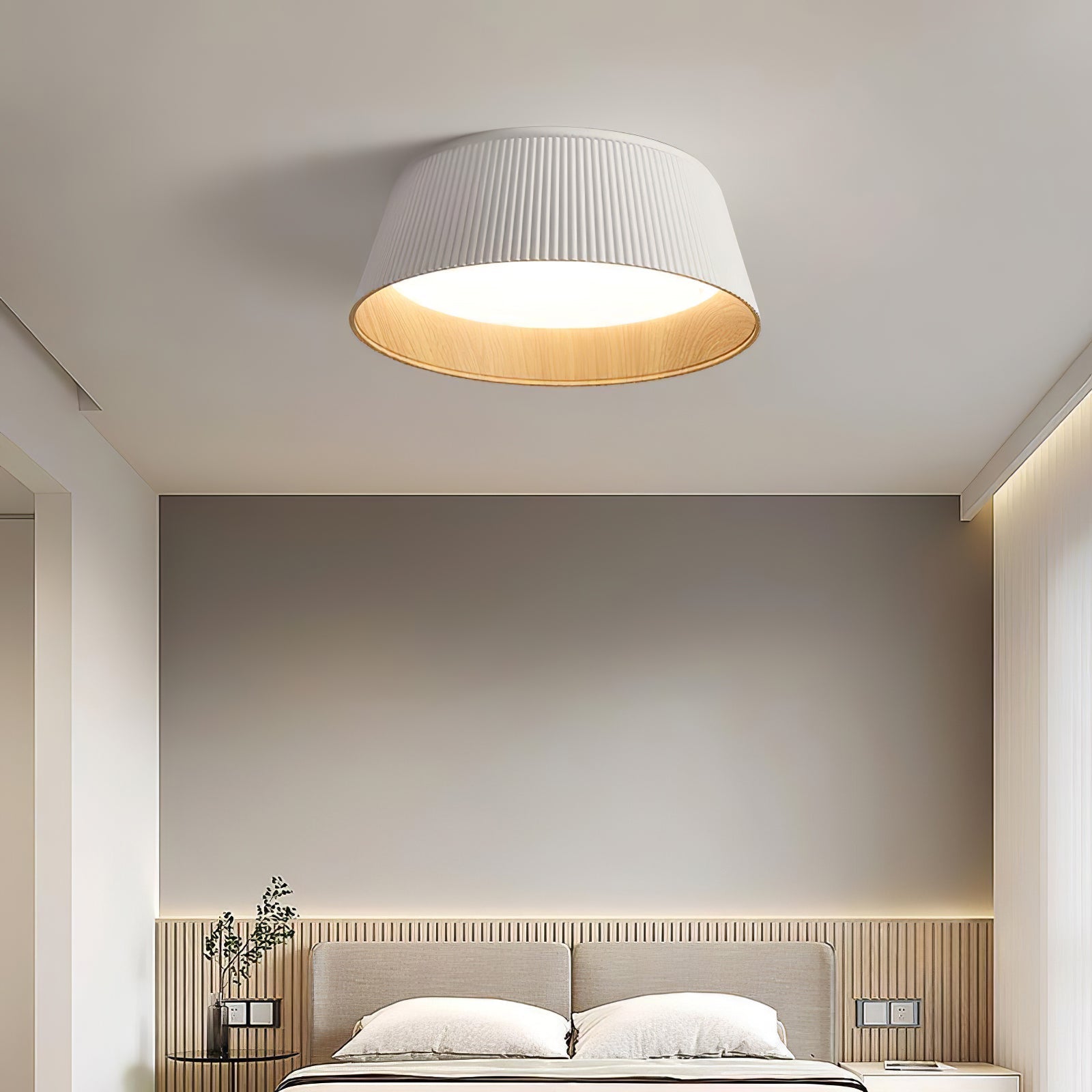 Modern Ribbed Ceiling Light - Lamp Outdoor